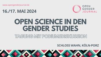 Open Science in den Gender Studies: Podium und Tagung
