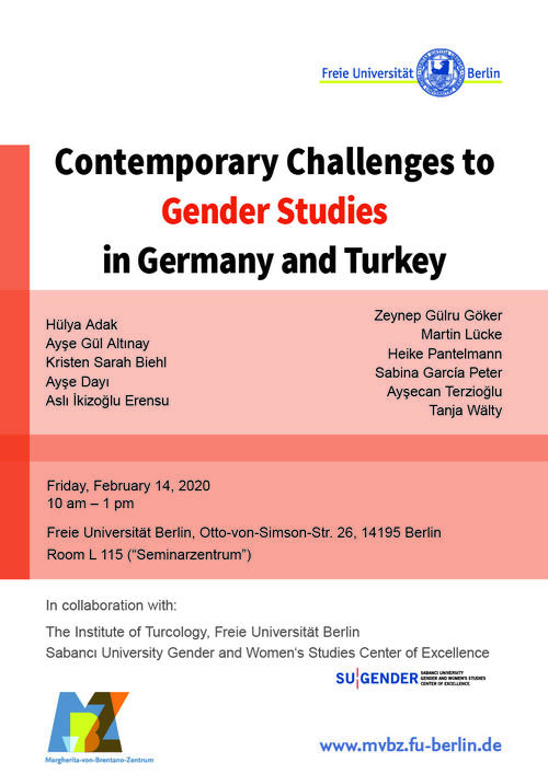 Plakat „Gender Studies in Critical Times“, WiSe 2019/20