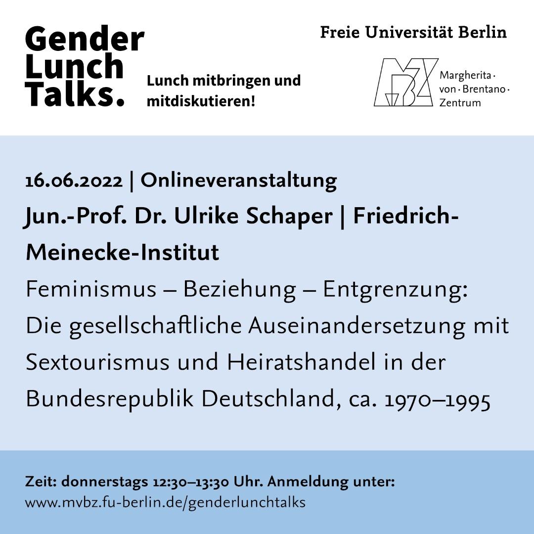 Gender Lunch Talks, 16.06.2022