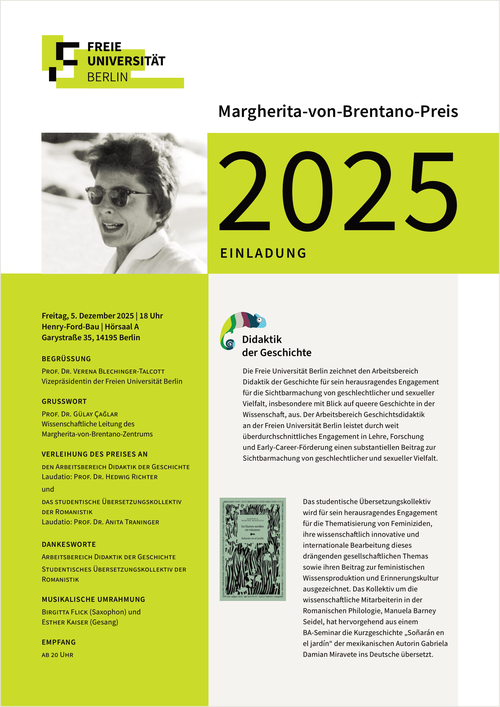 Verleihung des Margherita-von-Brentano-Preises 2025