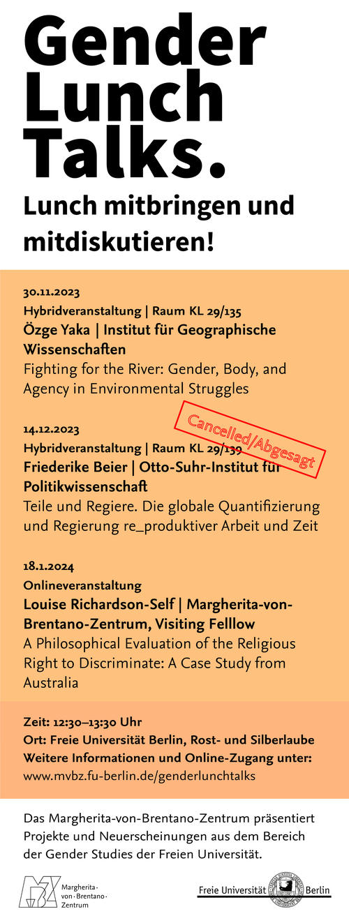 Programm | Gender Lunch Talks, WiSe 2023/24