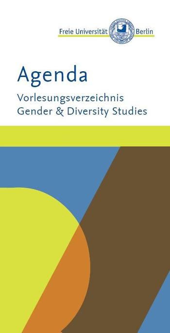 Agenda – Vorlesungsverzeichnis Gender & Diversity Studies