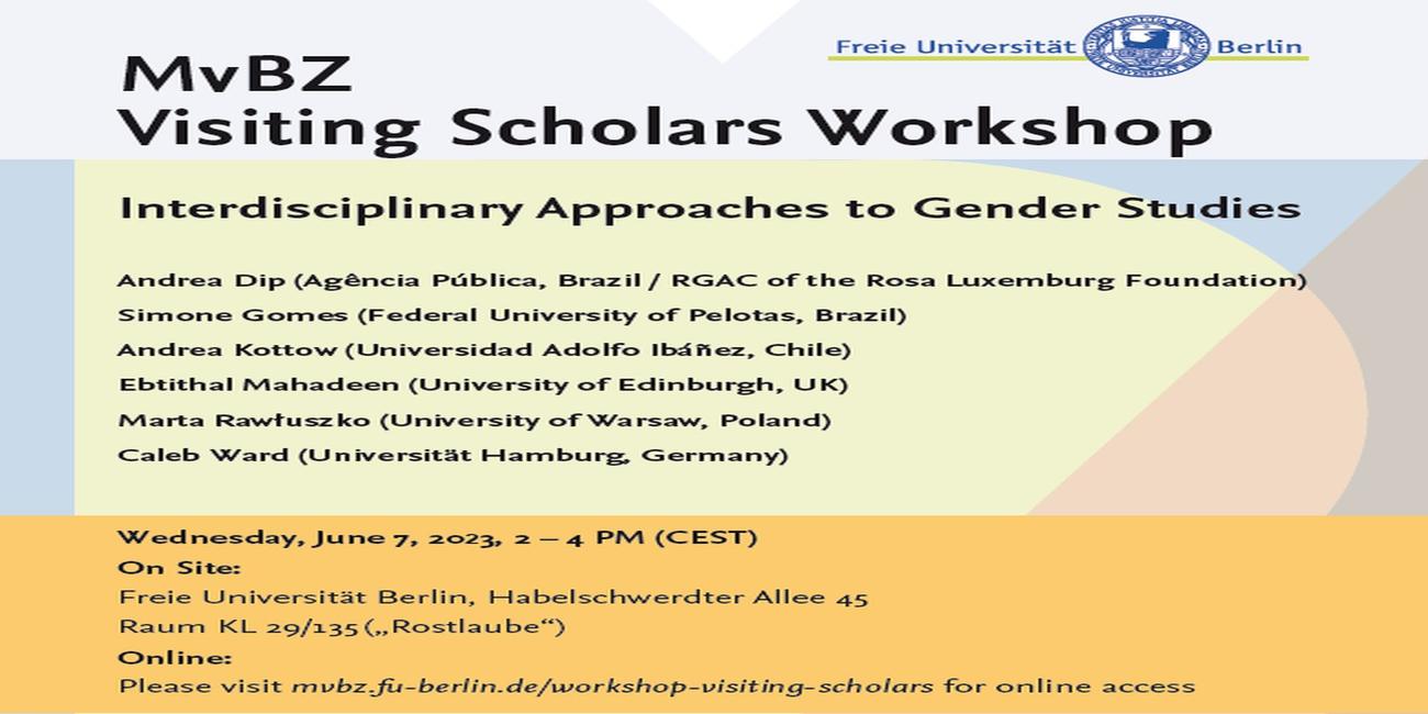 Visiting Scholars Workshop, 07.06.2023