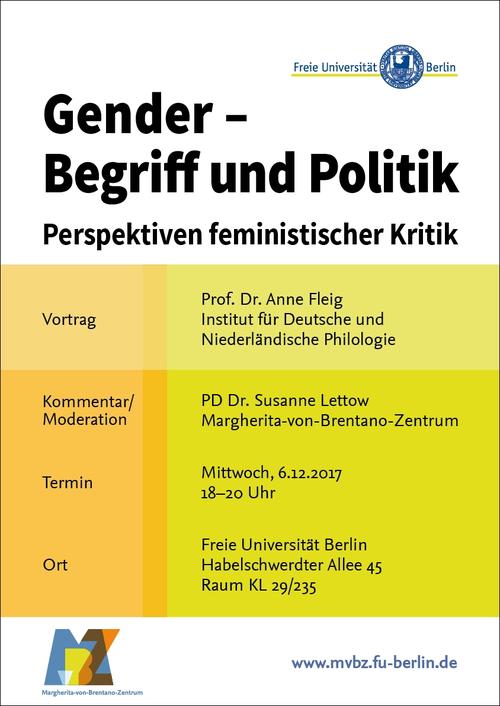 „Begriff und Politik“, Wintersemester 2017/18