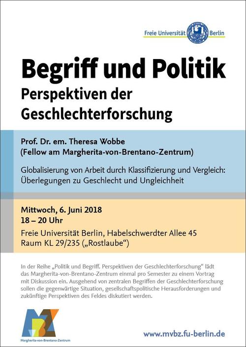 „Begriff und Politik“, Sommersemester 2018