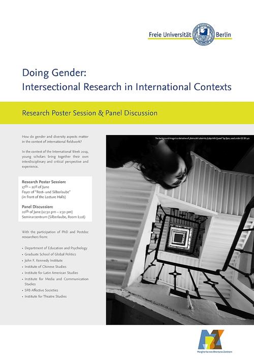 Research Poster Session on "Doing Gender/Intersectional Research in International Contexts"