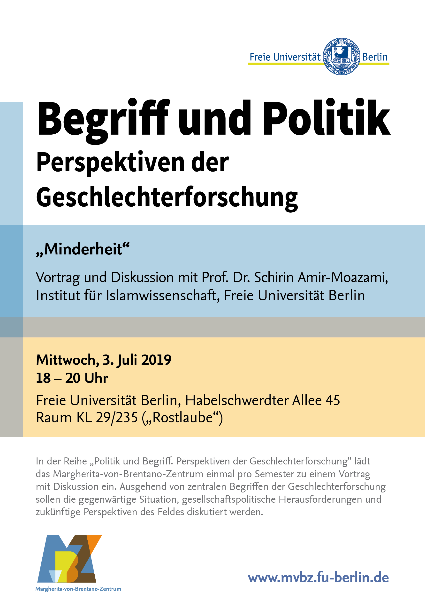 „Begriff und Politik“, Sommersemester 2019