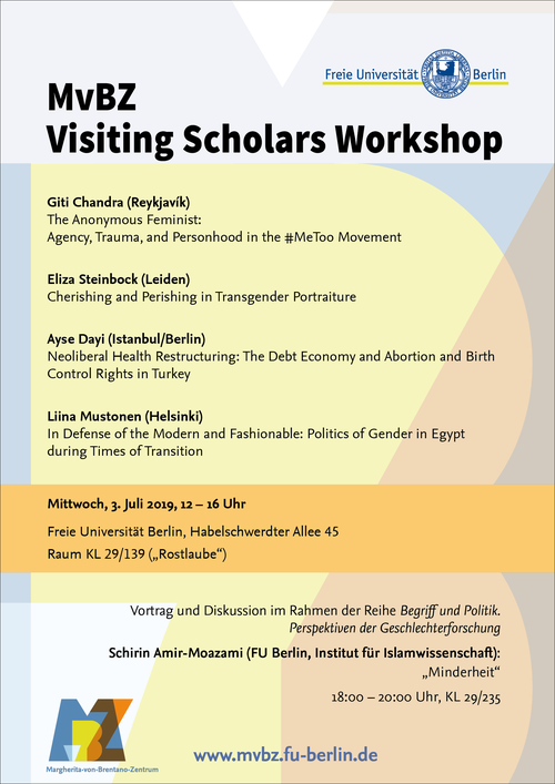 MvBZ Visiting Scholars Workshop, SoSe 2019