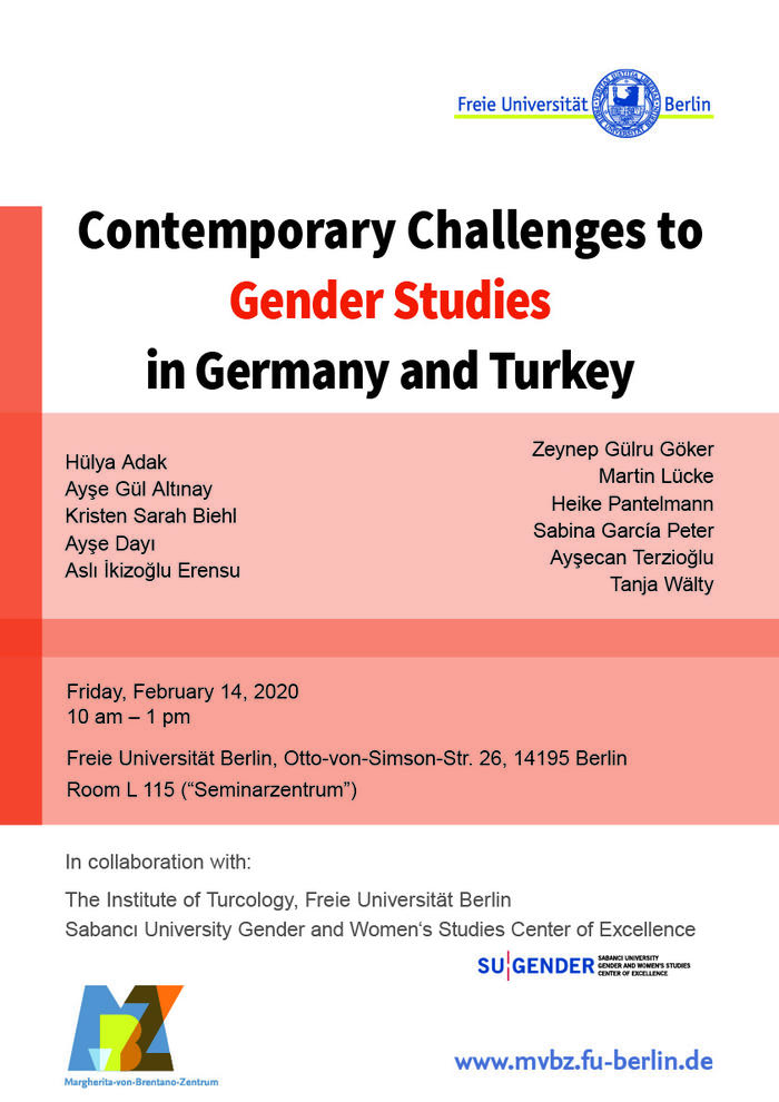 Plakat „Gender Studies in Critical Times“, WiSe 2019/20