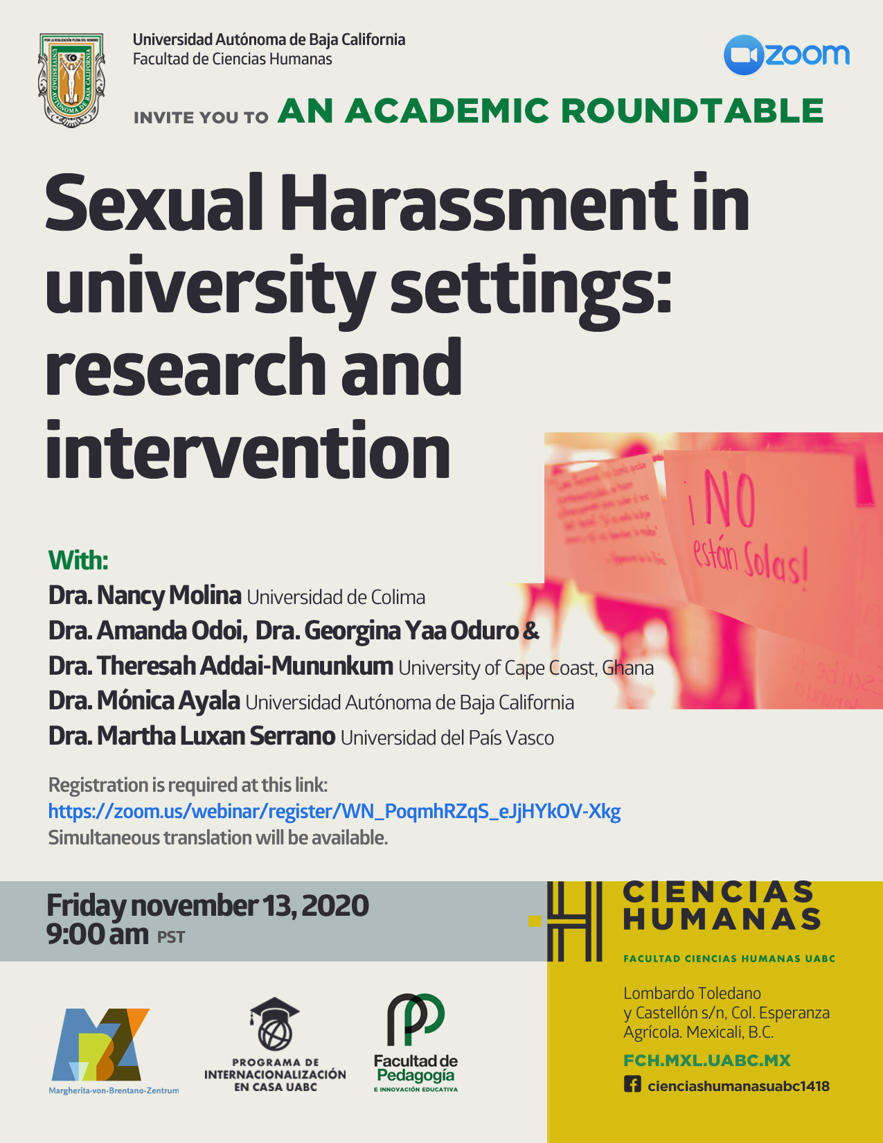 Sexual Harassment in University Settings, 13.11.2020