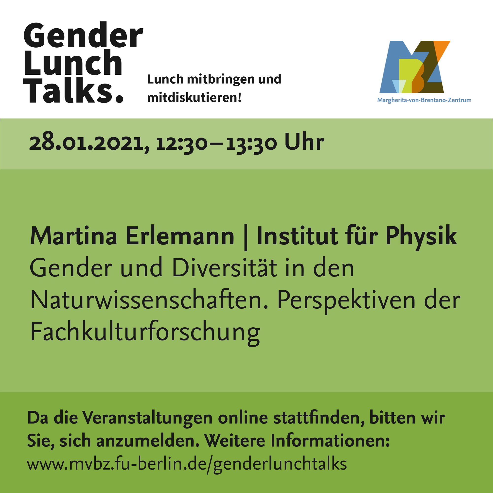 Gender Lunch Talks, 28.01.21