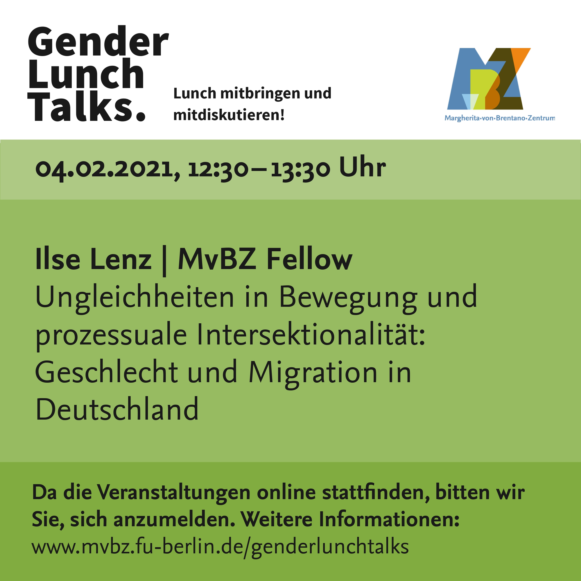 Gender Lunch Talks, 04.02.21