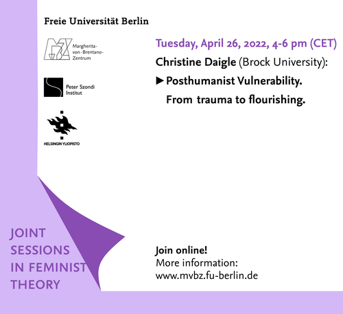 Joint Sessions in Feminist Theory, 26.04.2022
