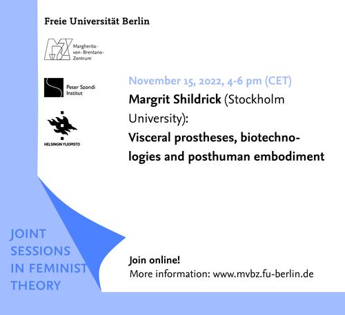 Joint Sessions in Feminist Theory, 15.11.2022