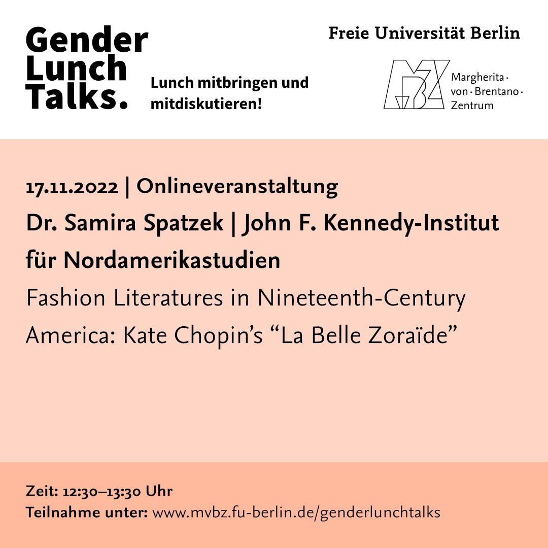 Gender Lunch Talks, 17.11.2022