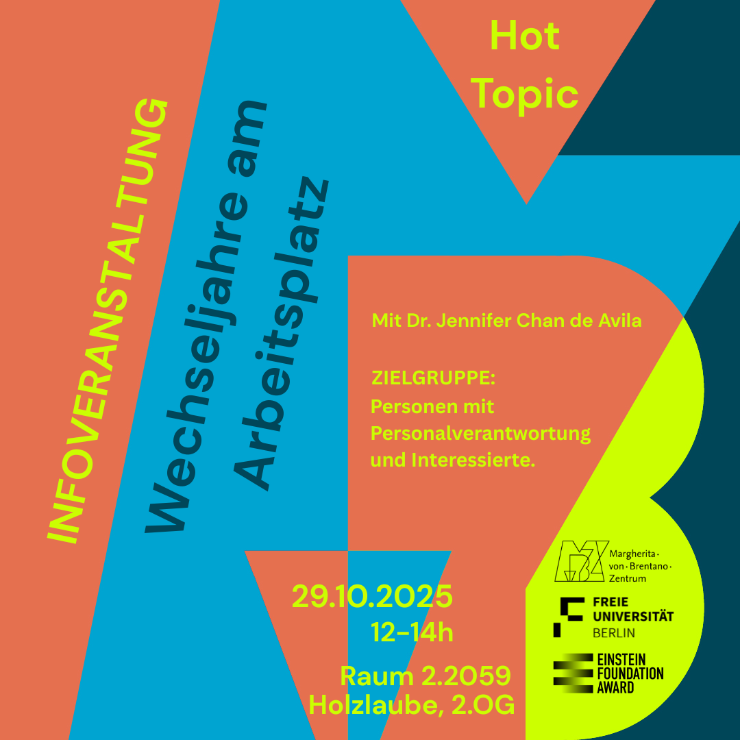 Infoveranstaltung „Hot Topic: Wechseljahre am Arbeitsplatz", 29.10.2025