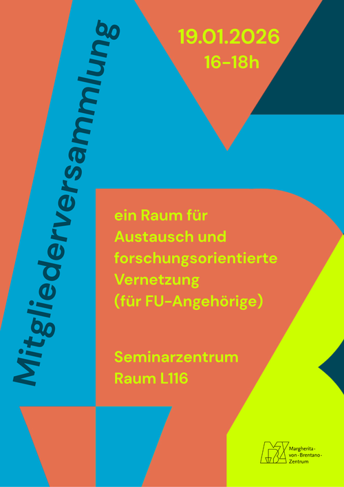 Mitgliederversammlung des Margherita-von-Brentano-Zentrums am 19.02.2026, 16-18 Uhr