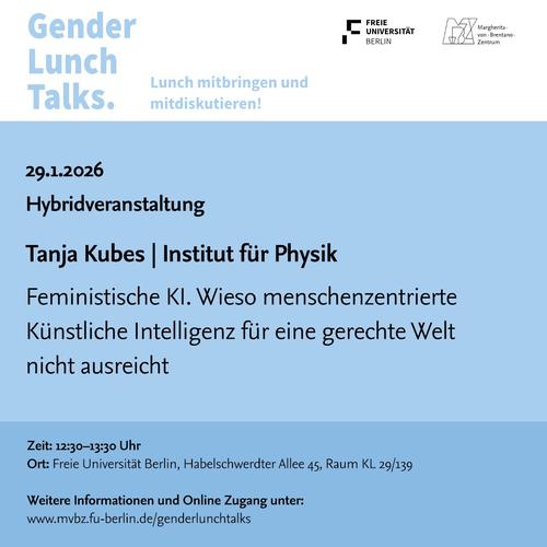 Gender Lunch Talks, 29.01.206
