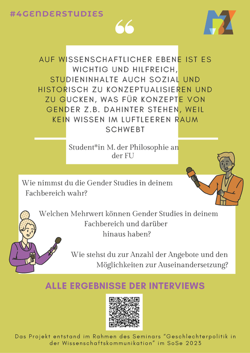 Projektbericht #4Gender Studies 2023