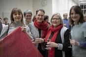 Dr. Corinna Tomberger (hinten links), Dr. Mechthild Koreuber (mittig), Michaela Volkmann (rechts), Wendy Stollberg (rechts)